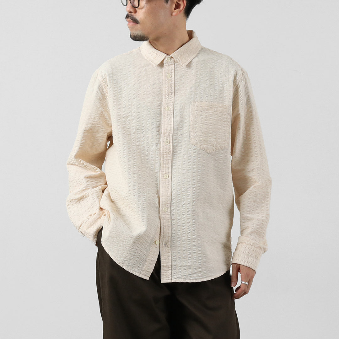 WAX LONDON（ワックスロンドン） シェリーシャツ シアサッカーコード