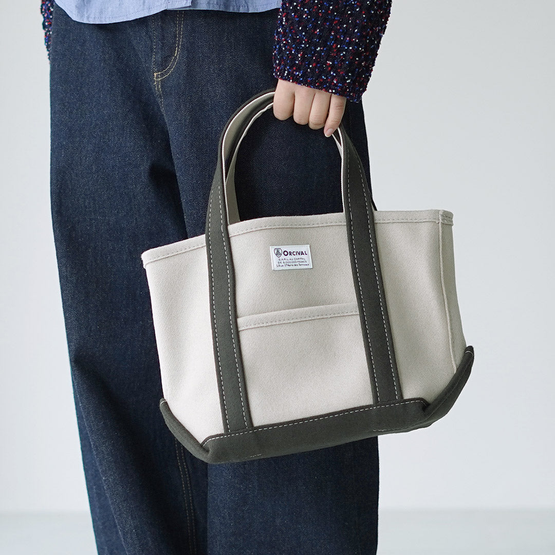 ORCIVAL（オーシバル） ヘビーメルトン トートバッグ S / ウール