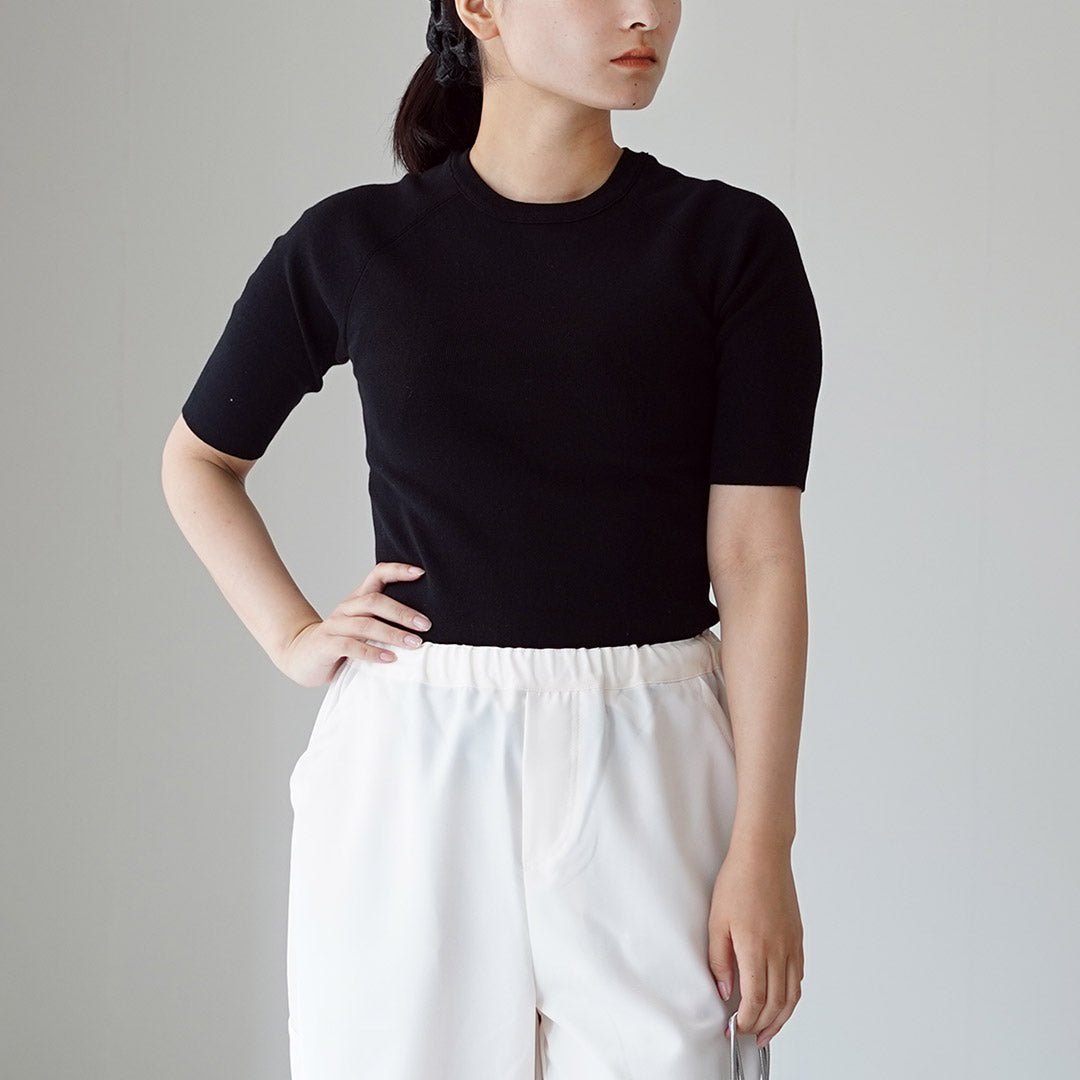 RYE TENDER（ライテンダー） MARAN TOP 5分袖 リブトップス