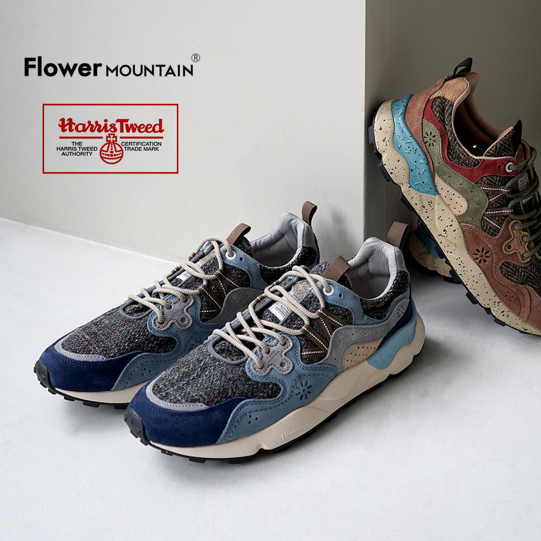 FLOWER MOUNTAIN（フラワーマウンテン） ヤマノ3 ハリスツイード×ピッグスエード スニーカー