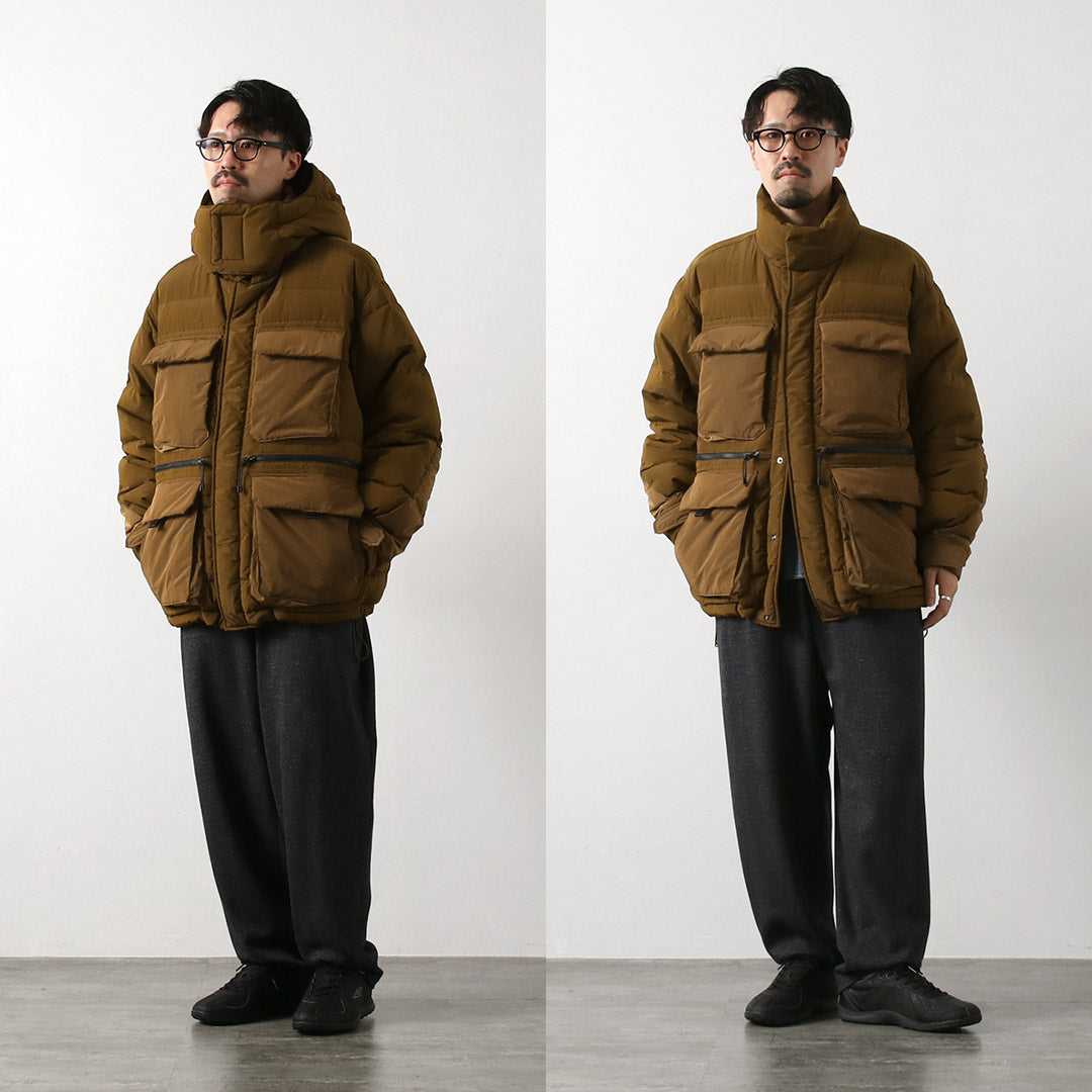 ホワイトマウンテニアリング タイオン シンセティックレザー ダウンマフラー WHITE MOUNTAINEERING（ホワイトマウンテニアリング） タイオンコラボ