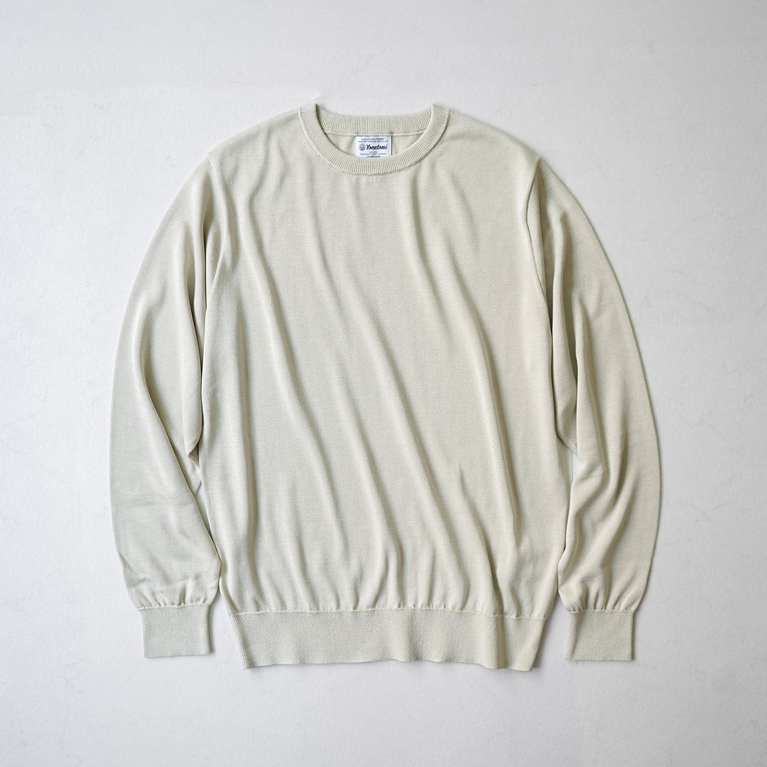 YONETOMI NEW BASIC（ヨネトミニューベーシック） シルクニットプルオーバー クルーネック
