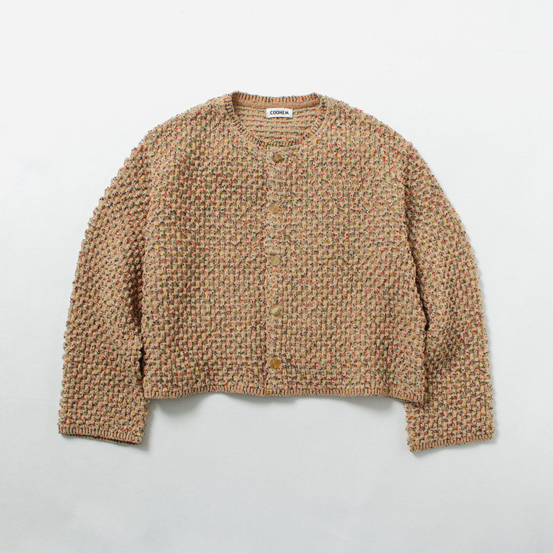 COOHEM（コーヘン） ハニカムモール ニットカーディガン / レディース