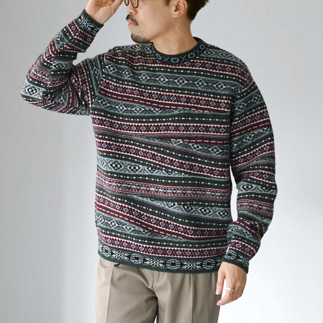 COOHEM（コーヘン） クレイジー フェアアイル ニットプルオーバー M