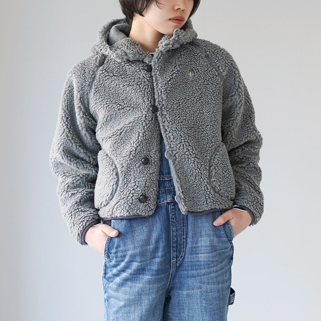 Gymphlex ジムフレックス ボア ジャケット 楽天市場】14-L ジムフレックス ボア くるみボタン フード ジャケット