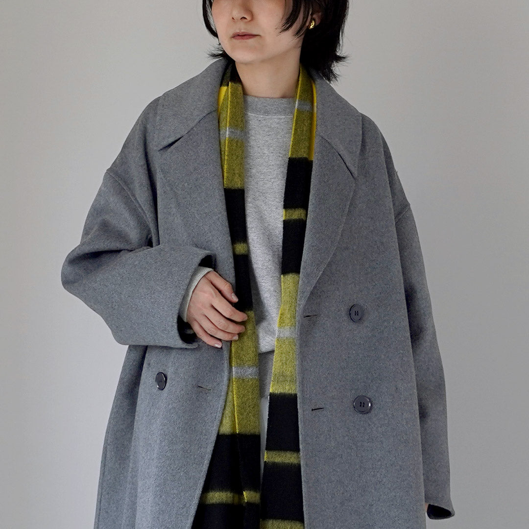 LE GLAZIK（ル グラジック） ダブルブレスト コート リバーコート