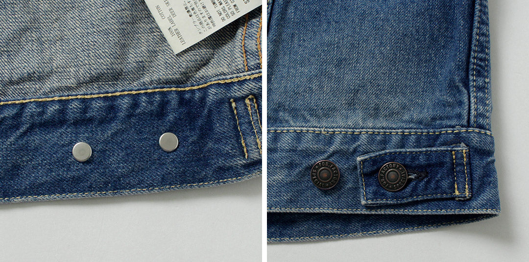 FOB FACTORY（FOBファクトリー） F2444 セルヴィッチ デニム 3rdジャケット ユーズド