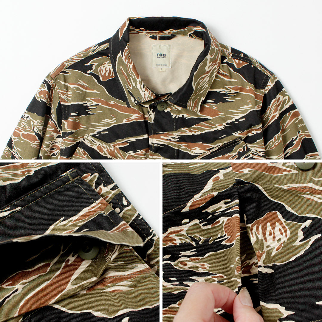 FOB FACTORY（FOBファクトリー） F2457 ジャングルファティーグ ジャケット カモ