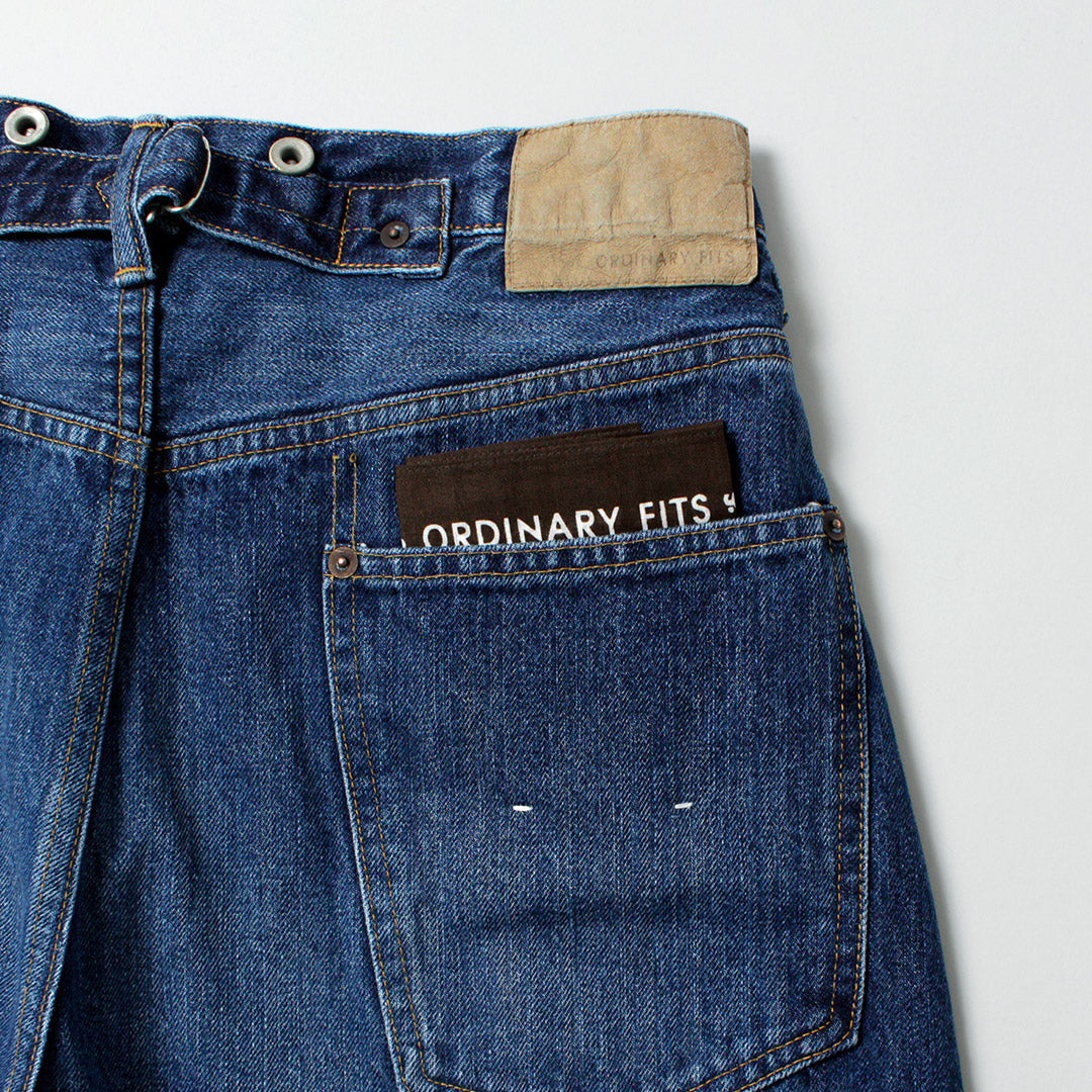 ORDINARY FITS（オーディナリーフィッツ） ワイドデニム ユーズド