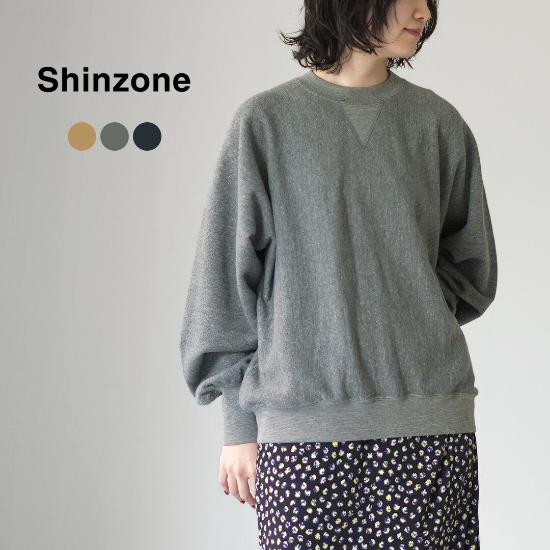 SHINZONE（シンゾーン） コットン ウール スウェットシャツ 24AMSCU10