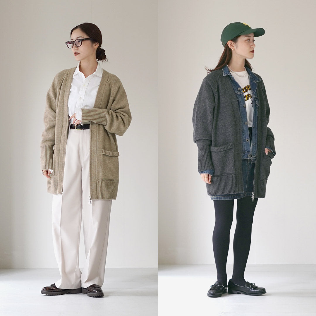 SHINZONE（シンゾーン） ウール ニット ジップ カーディガン 25AMSNI07