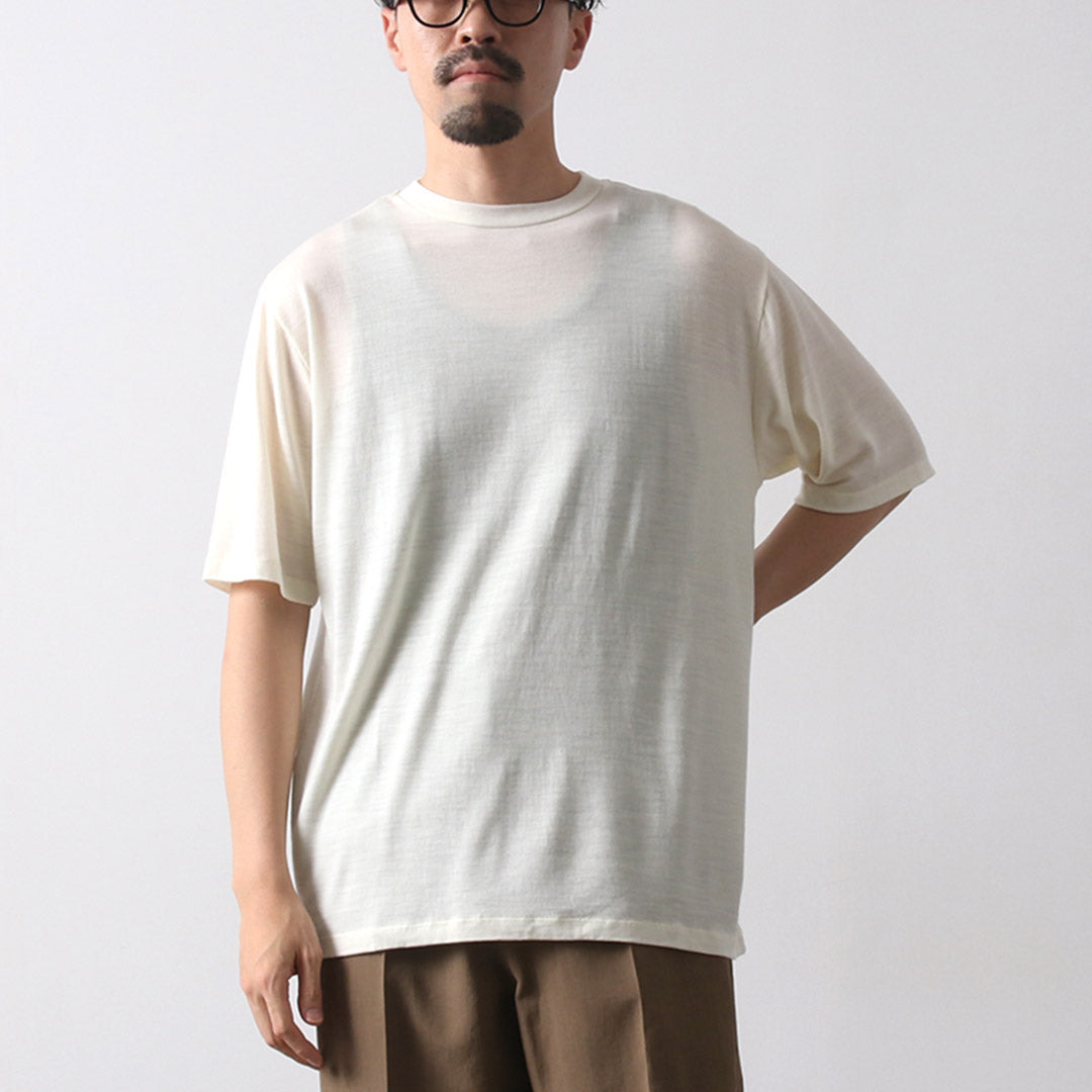 LIFiLL（リフィル） ウーリッシュTシャツ 日本製 / ウール メンズ 半袖
