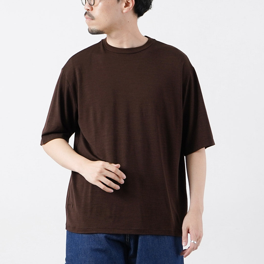 LIFiLL（リフィル） ウーリッシュTシャツ 日本製 / ウール メンズ 半袖