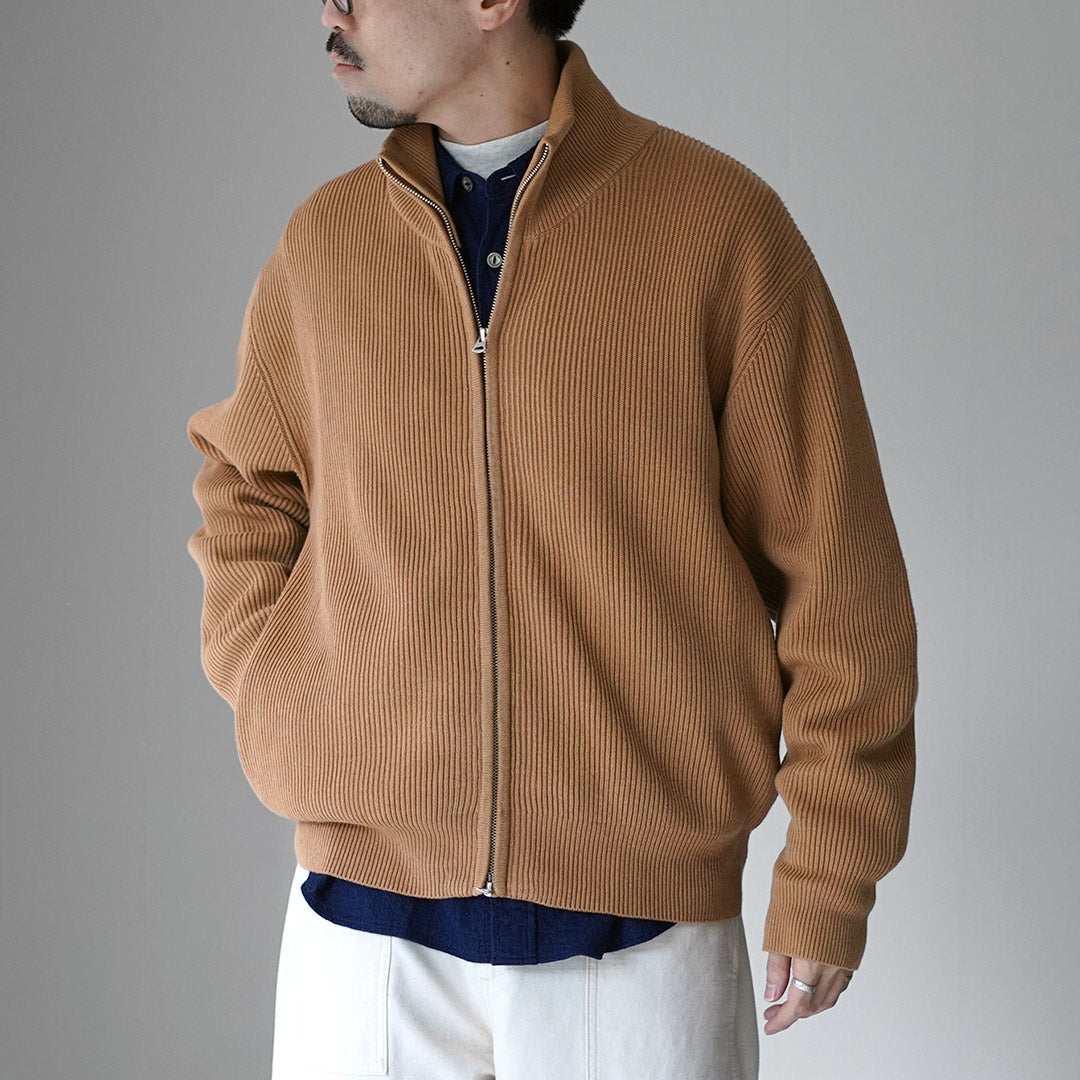 UNDYED（アンダイド） あぜ編み ドライバーズニット オーガニック