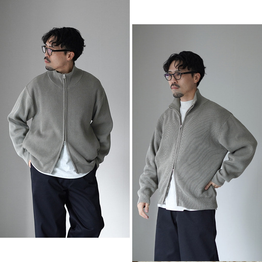 UNDYED（アンダイド） あぜ編み ドライバーズニット オーガニック