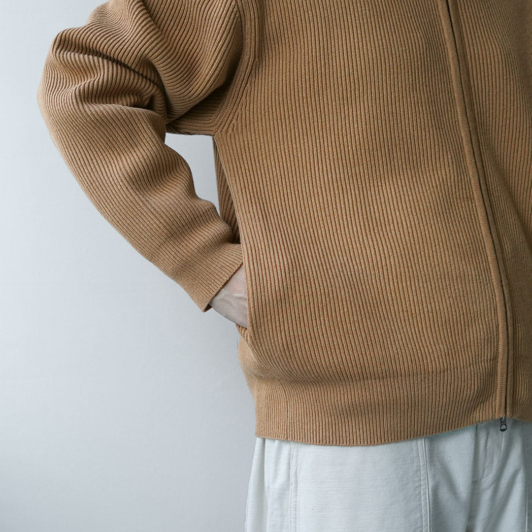 UNDYED（アンダイド） あぜ編み ドライバーズニット オーガニック