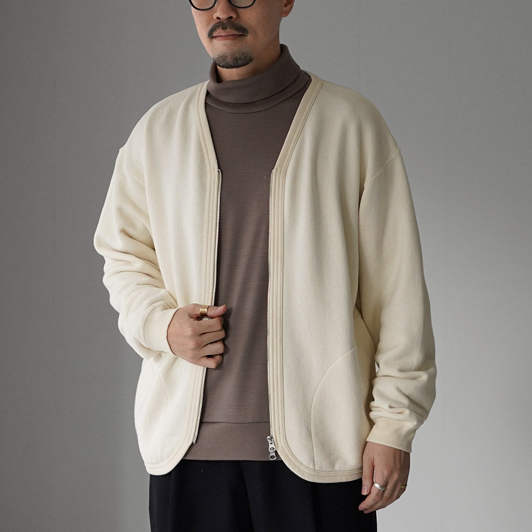 UNDYED（アンダイド）スウェット ジップカーディガン オーガニック