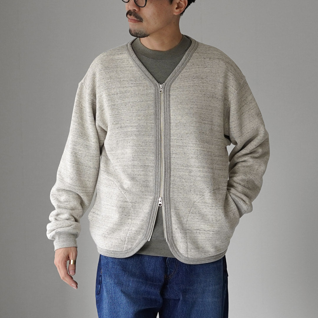 UNDYED（アンダイド）スウェット ジップカーディガン オーガニック