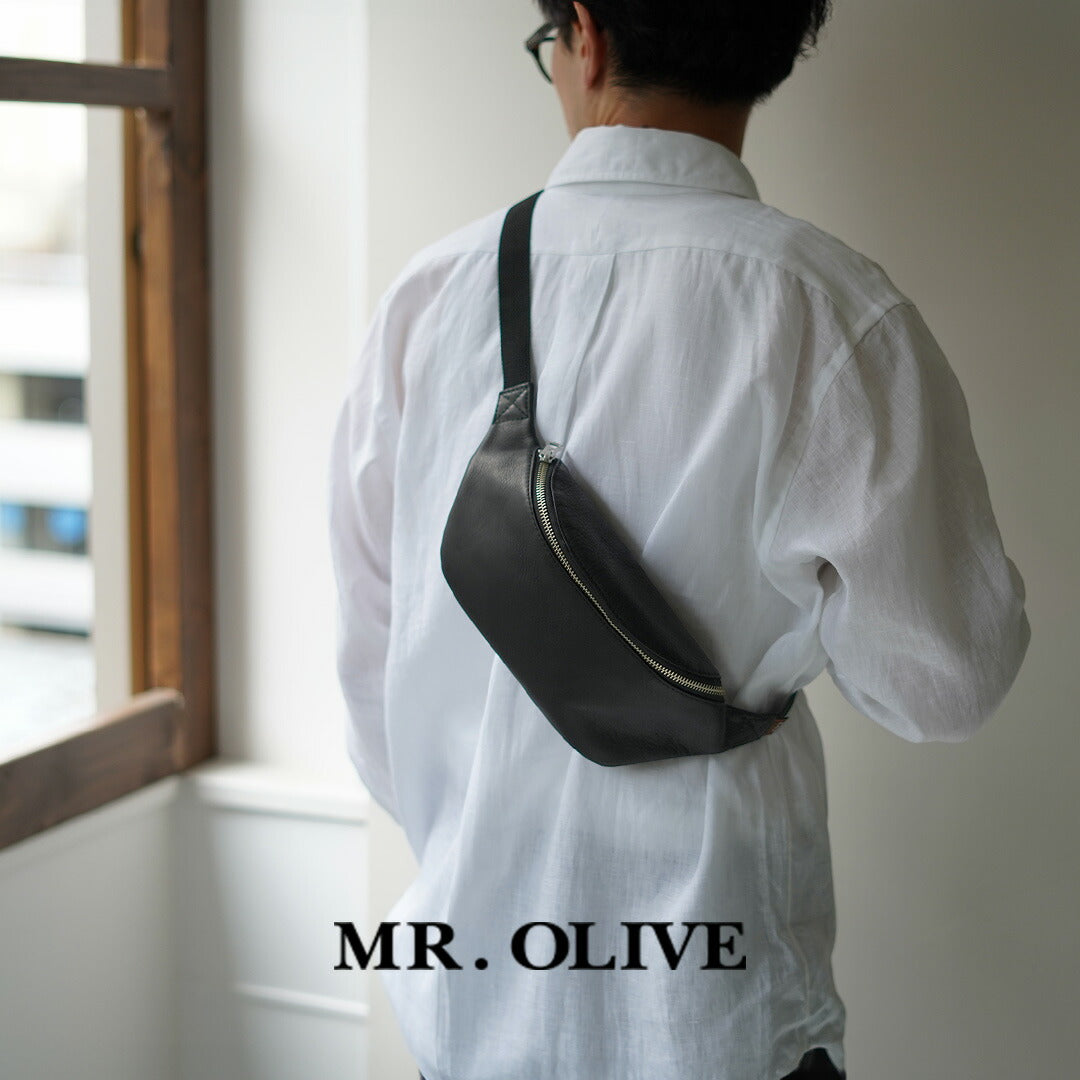ミスターオリーブ　ボディバック WATER PROOF WASHABLE LEATHER / BODY SHOULDER BAG SHOES&BAG