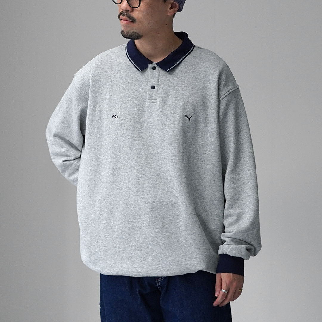 PUMA x Acy フットボール スウェット 長袖 シャツ　min nano PUMA（プーマ） プーマ×エイシー フットボールスウェットシャツ