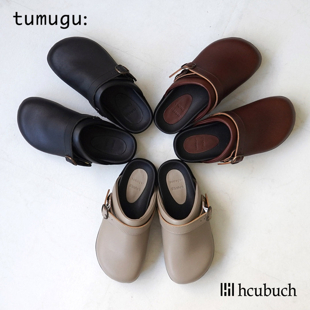 TUMUGU（ツムグ） tumugu×hcubuch コッペ カウレザー サボ / シューズ