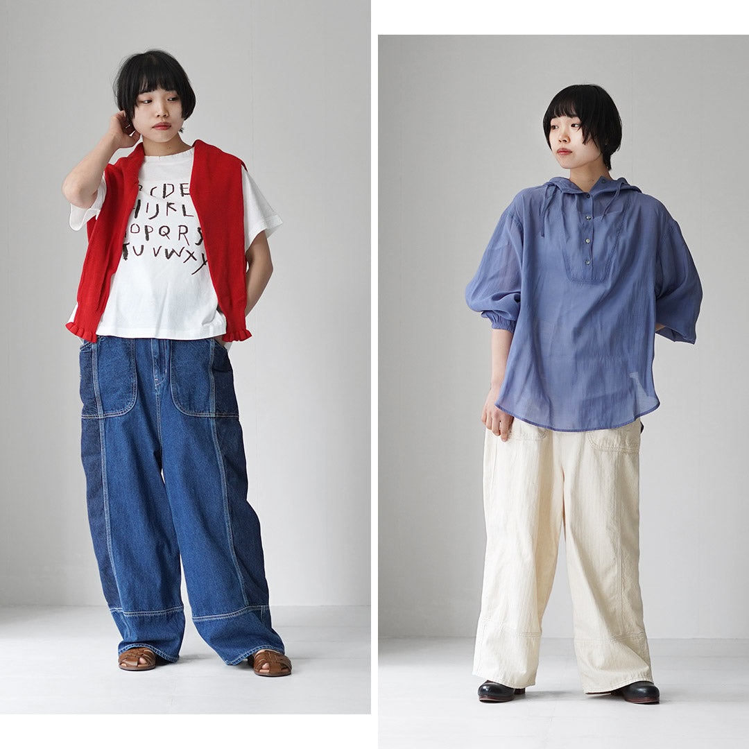 TUMUGU（ツムグ） キナリヘリンボンオックス 10ozデニム パンツ