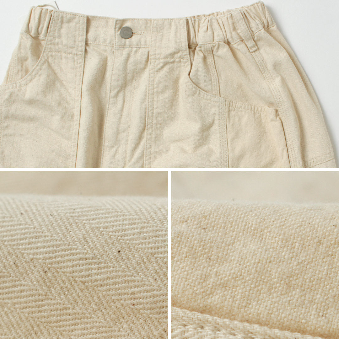 TUMUGU（ツムグ） キナリヘリンボンオックス 10ozデニム パンツ