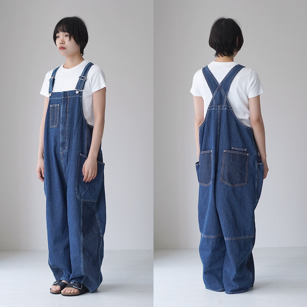 TUMUGU（ツムグ） キナリヘリンボンオックス 10ozデニム サロペット