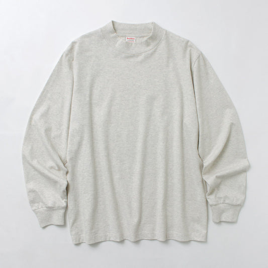 HEALTHKNIT（ヘルスニット） 別注 USコットン ユニバーサル モックネックTシャツ ロングスリーブ