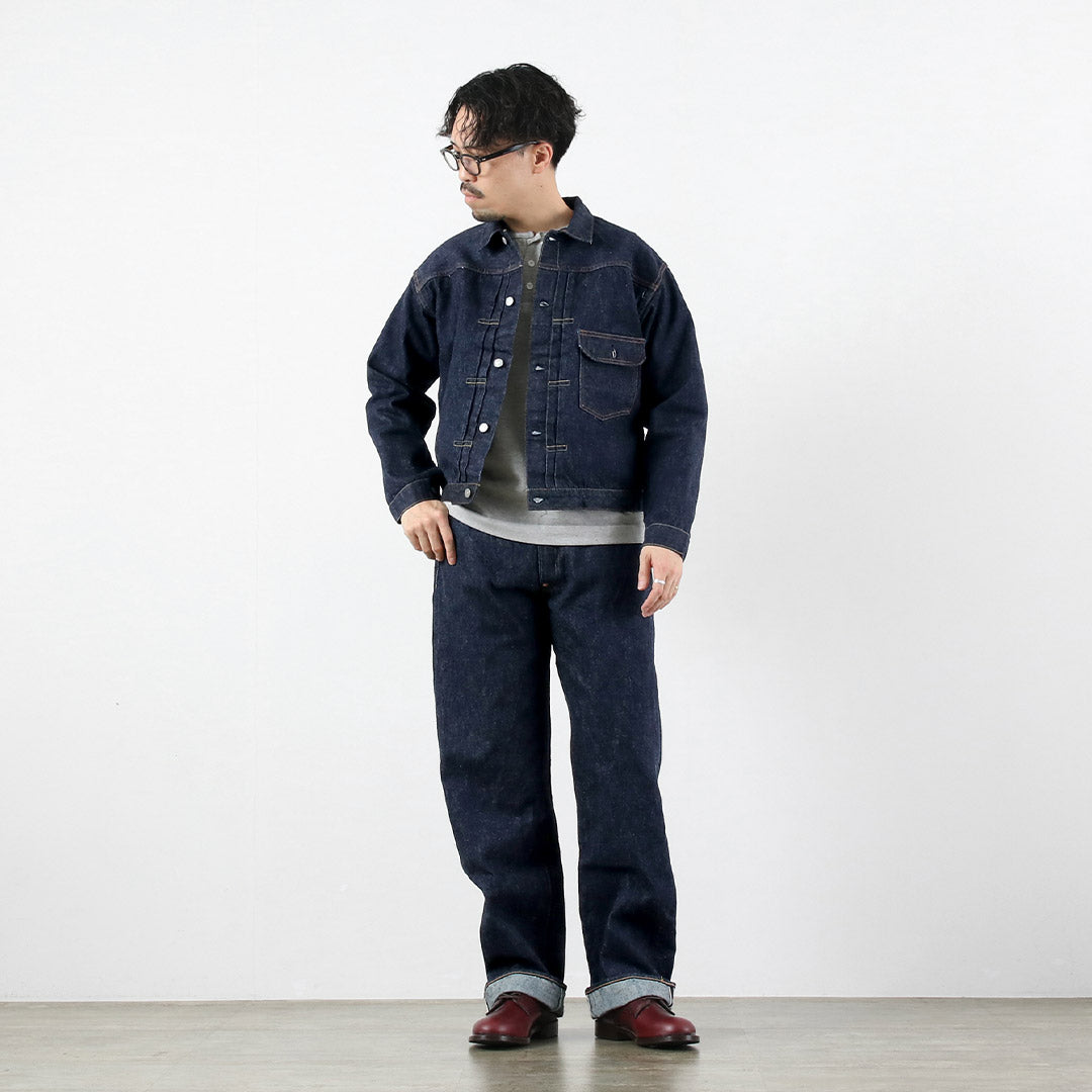 SUGAR CANE（シュガーケーン） 13ozデニム ウエストオーバーオールズ