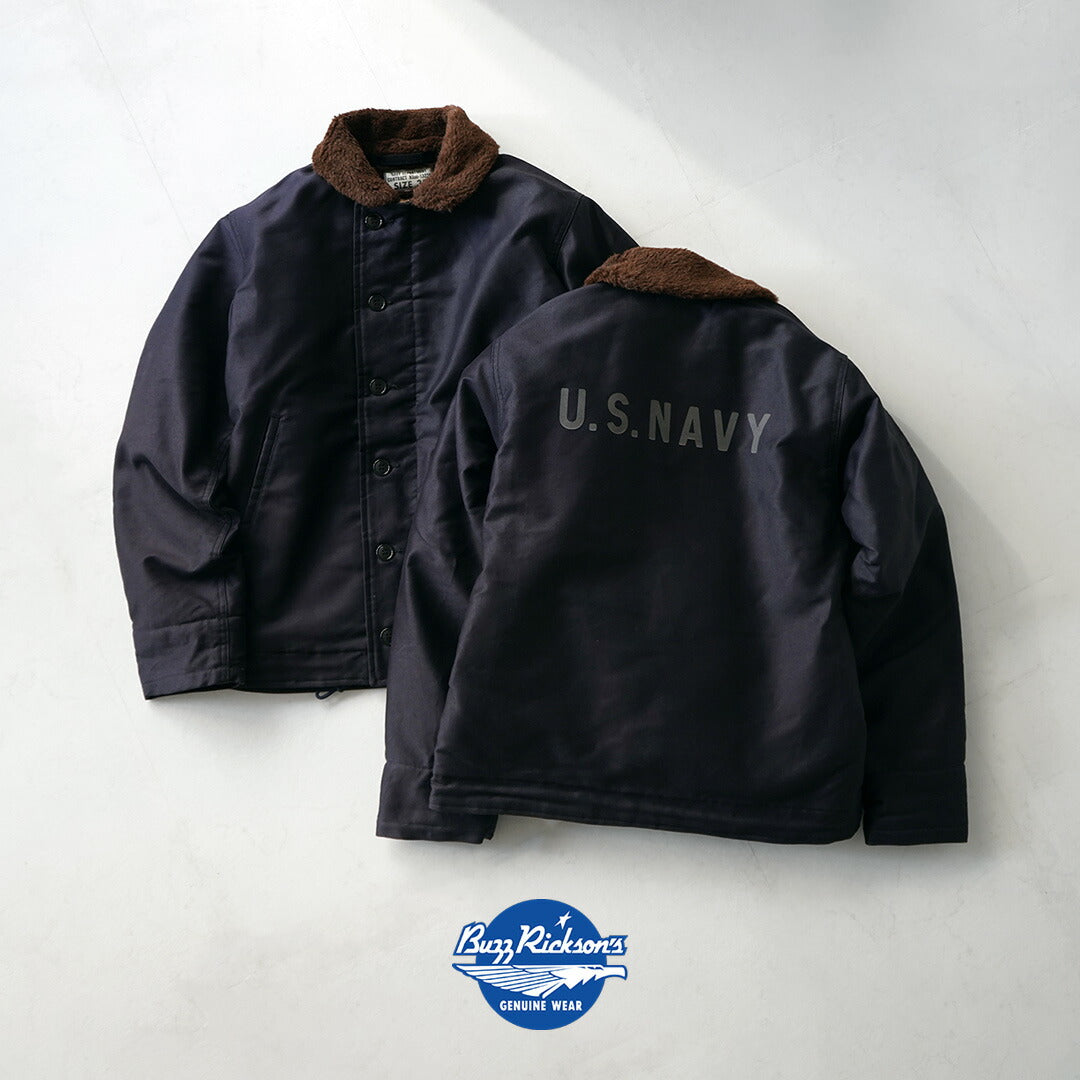 BUZZ RICKSON'S Type N-1 NAVY デッキジップジャケット BUZZ RICKSON'S バズリクソンズ N-1 デッキジャケット NAVY DEPARTMENT