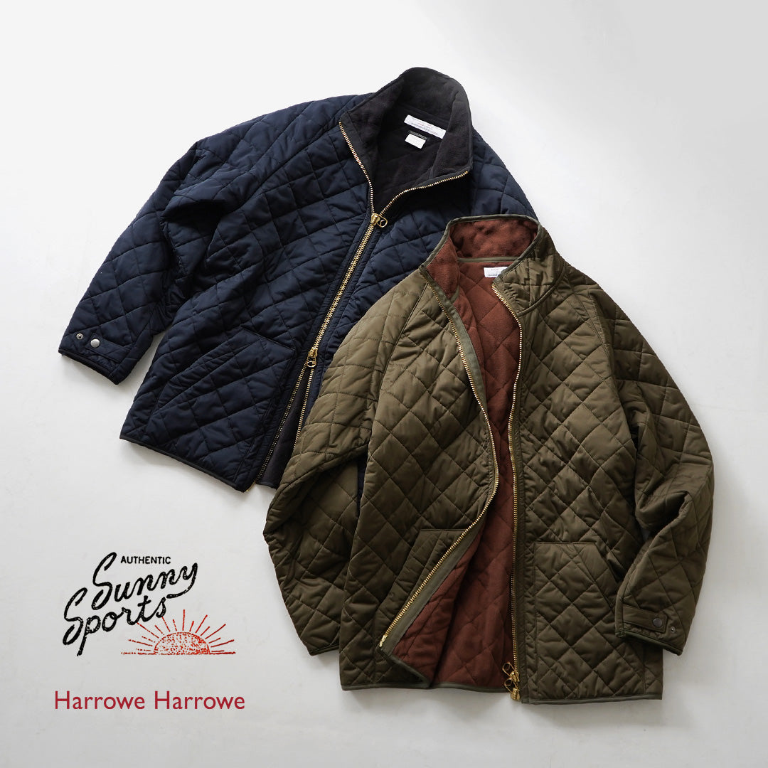 HARROWE HARROWE×SUNNY SPORTS（サニースポーツ） ソフトシェル スタンド ジップアップブルゾン 裏フリースキルト 日本製