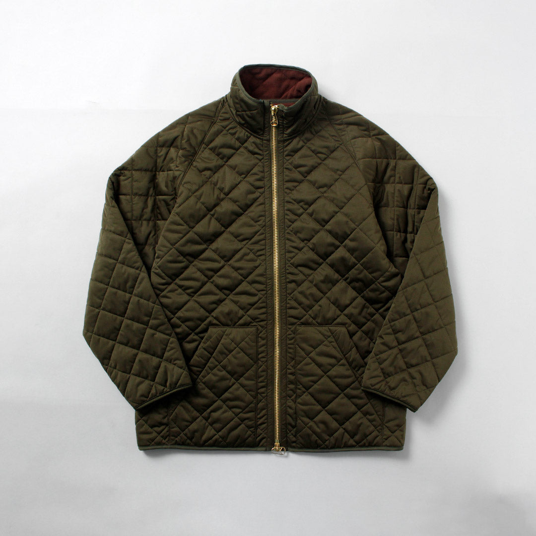 【20％OFF】ROCOCO×SUNNY SPORTS（サニースポーツ） アークティック キルトジャケット 裏フリース │ スタンド ジップアップブルゾン 2025年モデル