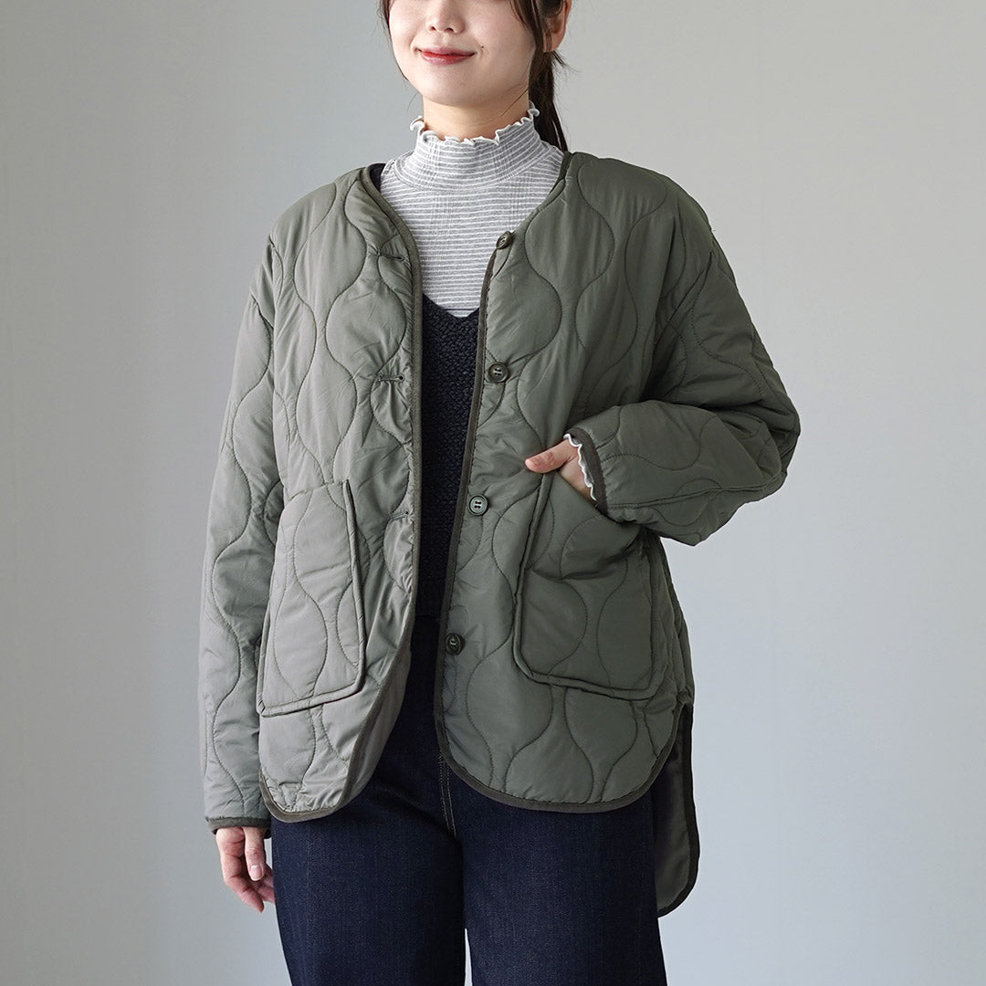 MIDIUMI（ミディウミ） キルティング コクーンスリーブ ジャケット