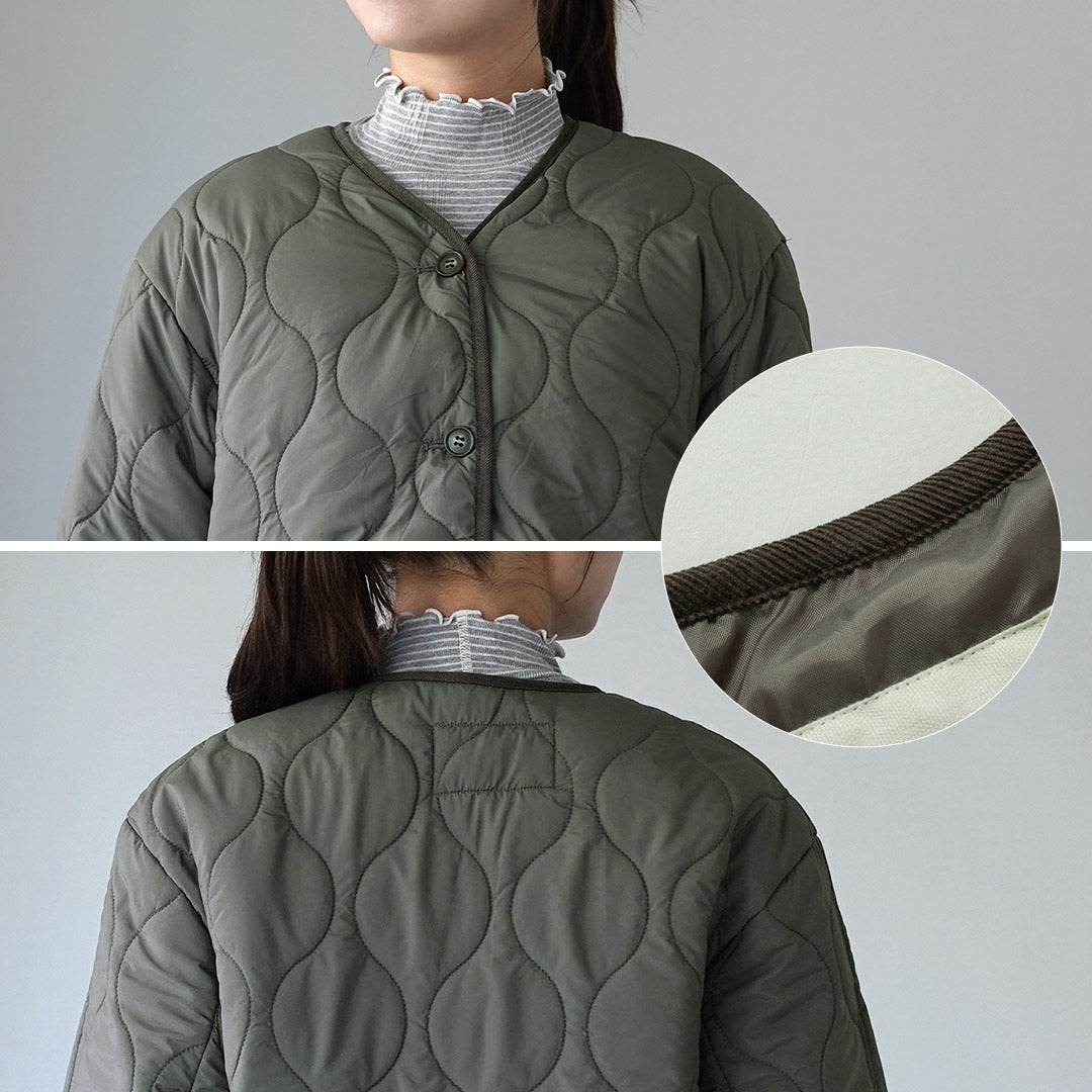 MIDIUMI（ミディウミ） キルティング コクーンスリーブ ジャケット