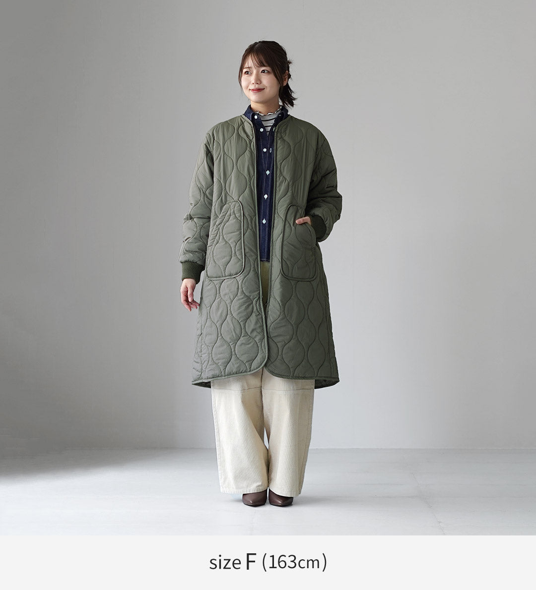 未使用　MidiUmi キルティングロングコート　ミディウミ MIDIUMI（ミディウミ） キルティング ロングコート / レディース