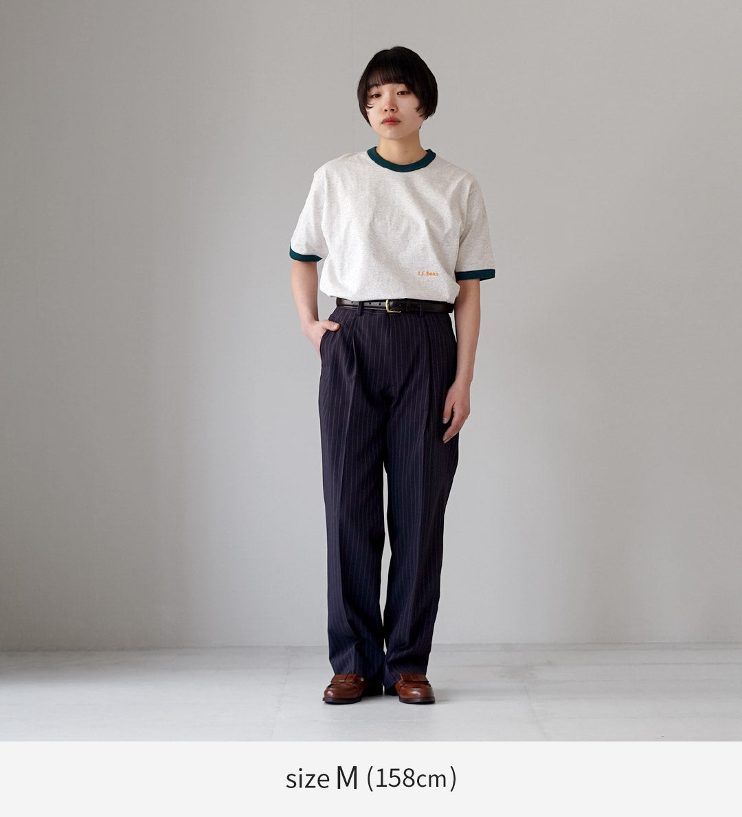 L.L.BEAN（エルエルビーン） モリル ショートスリーブ リンガー TEE レディース