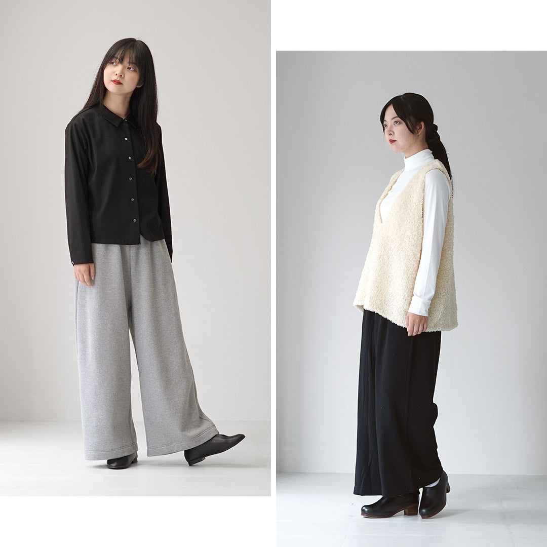 mizuiro ind（ミズイロインド） ワイドイージー パンツ スウェット