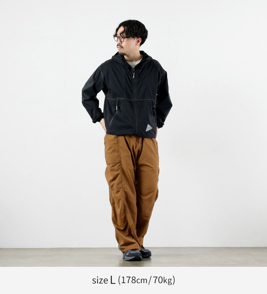 AND WANDER（アンドワンダー）パーテックス ウインドジャケット M