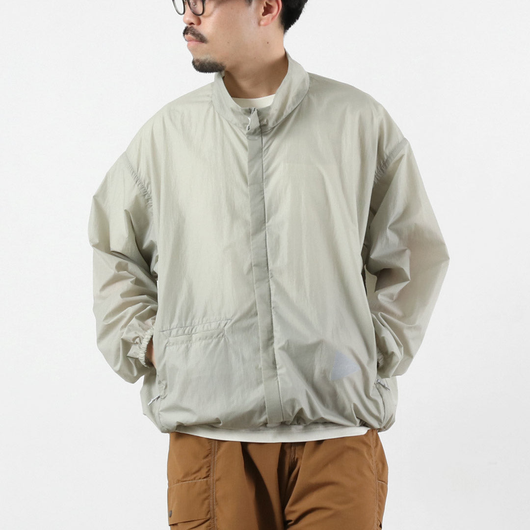 AND WANDER（アンドワンダー） オーバーサイズ リップ ジャケット M
