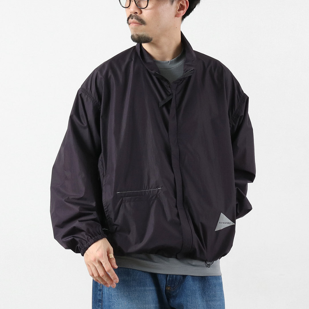 AND WANDER（アンドワンダー） オーバーサイズ リップ ジャケット M