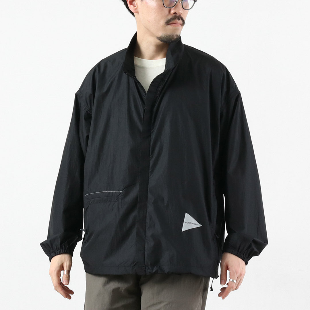 AND WANDER（アンドワンダー） オーバーサイズ リップ ジャケット M