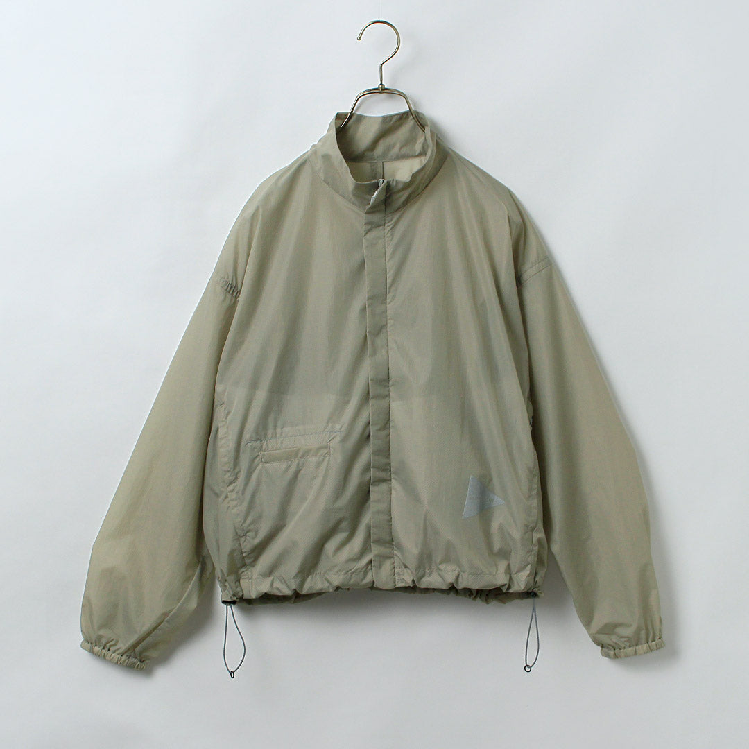 AND WANDER（アンドワンダー） オーバーサイズ リップ ジャケット W