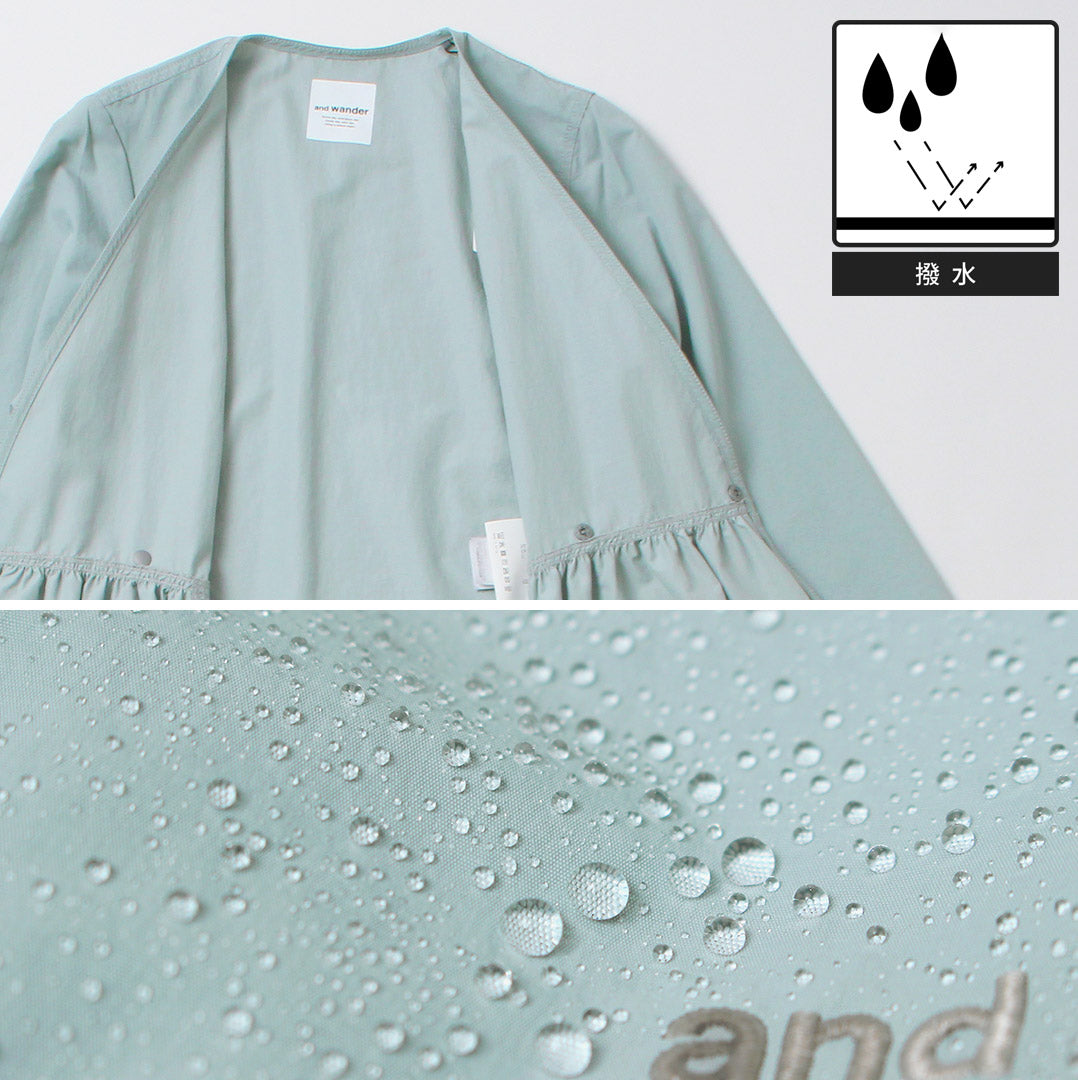 AND WANDER（アンドワンダー） クリンクル ナイロン カシュクール