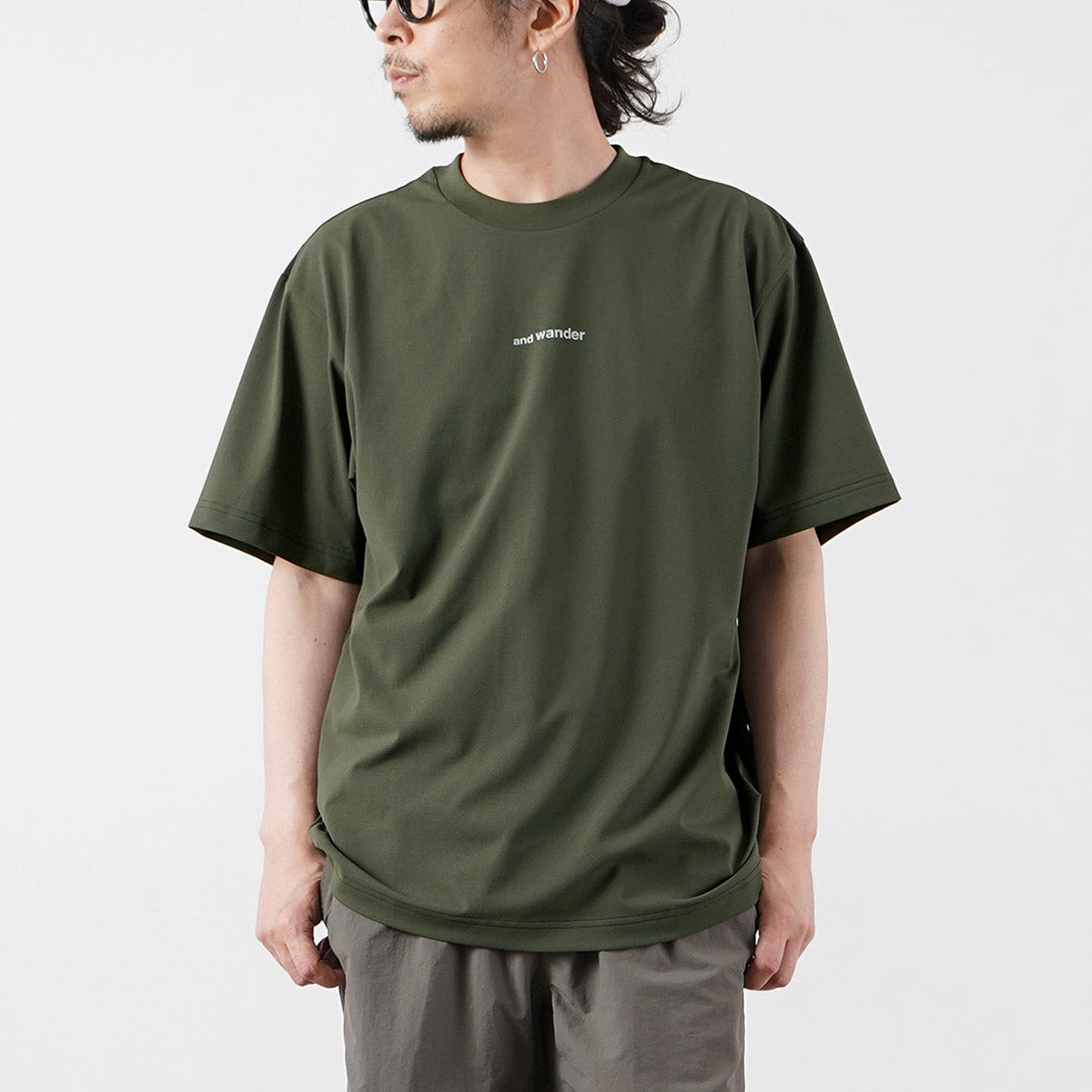 AND WANDER（アンドワンダー） ドライ メッシュTシャツ