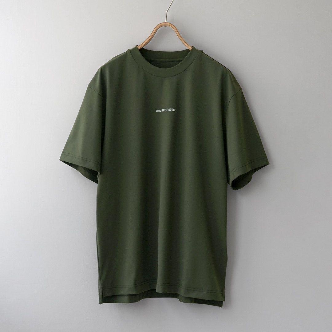 AND WANDER（アンドワンダー） ドライ メッシュTシャツ