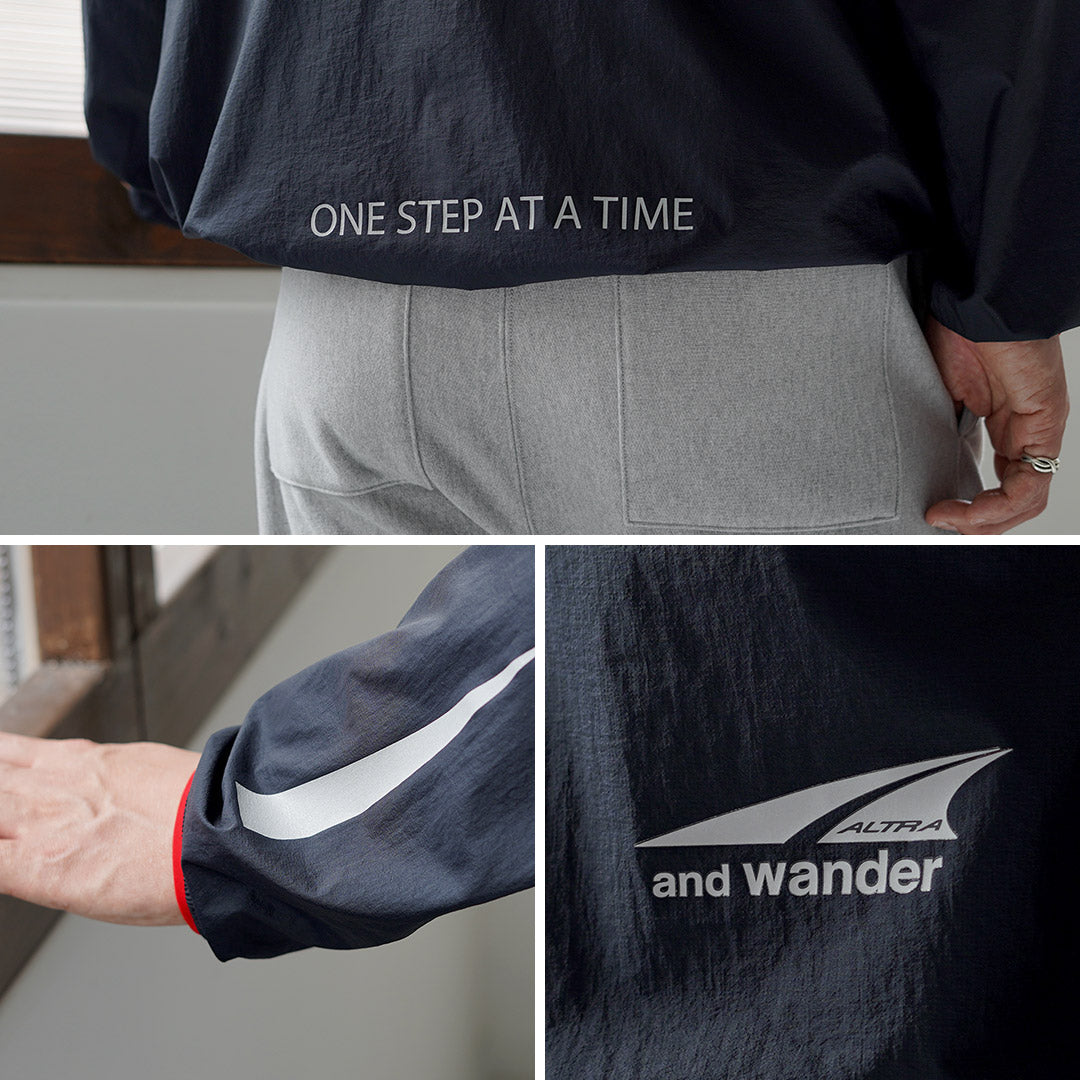 AND WANDER（アンドワンダー） アルトラ×アンドワンダー ベンチレーション ウインドジャケット
