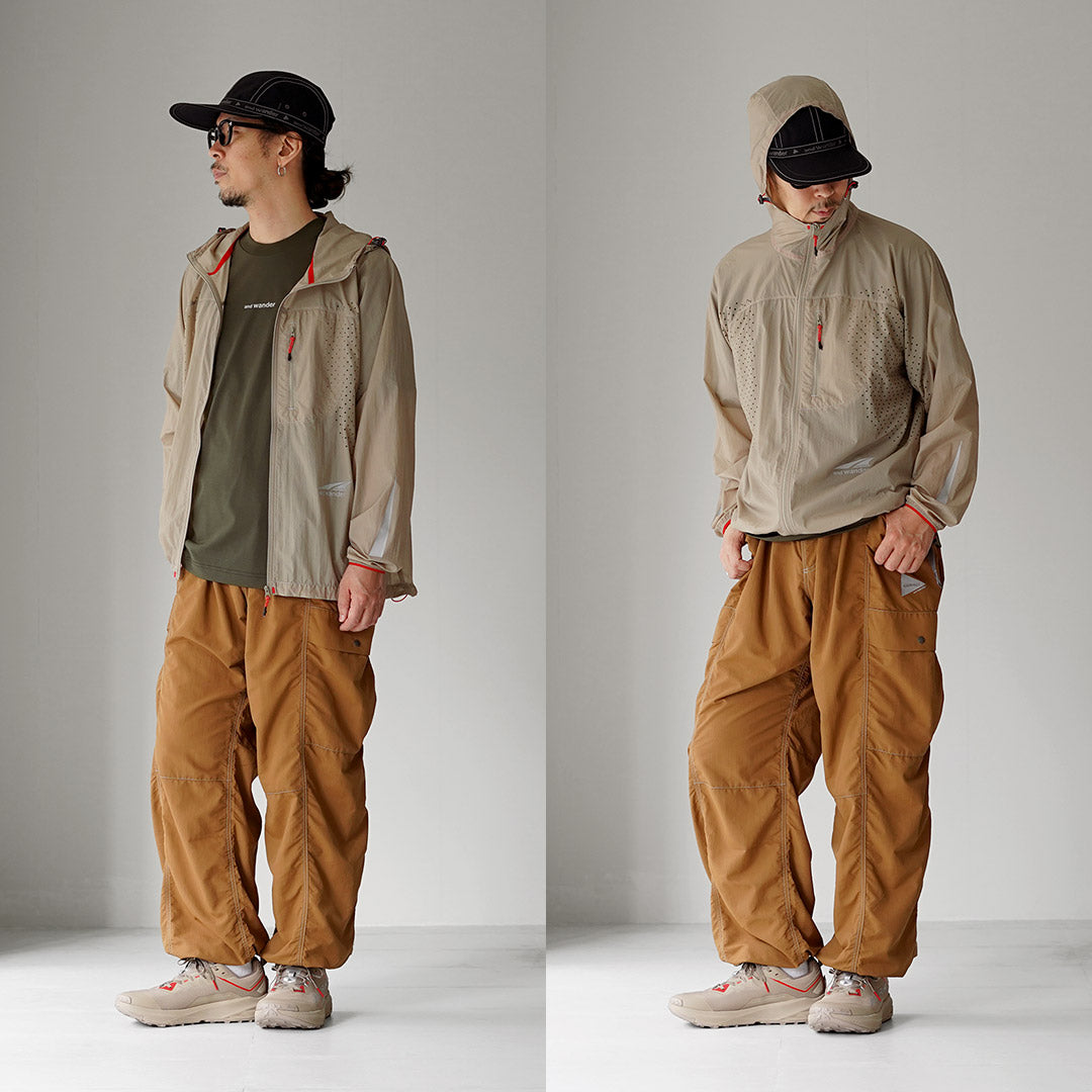 AND WANDER（アンドワンダー） アルトラ×アンドワンダー ベンチレーション ウインドジャケット