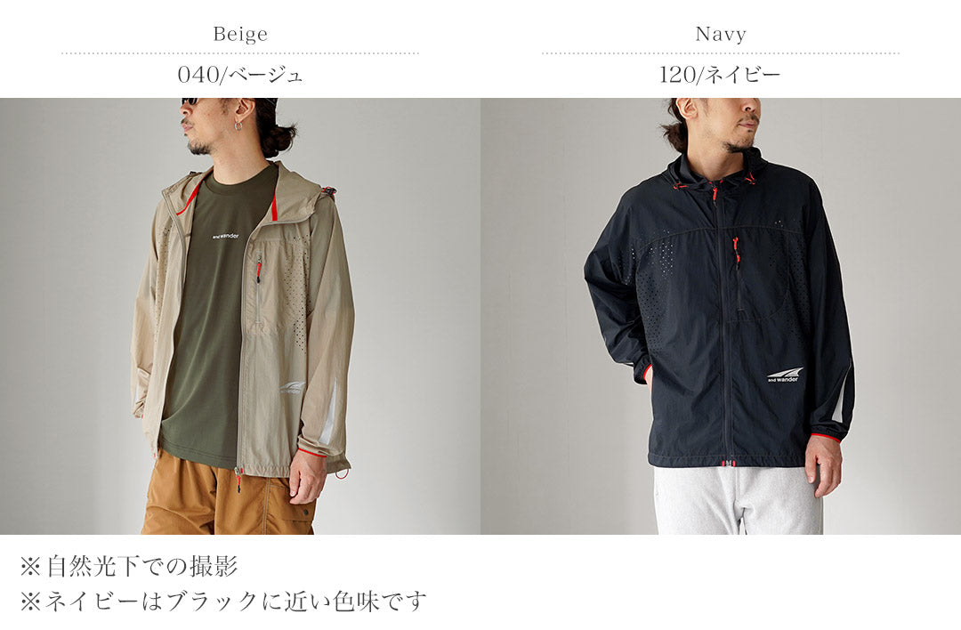 AND WANDER（アンドワンダー） アルトラ×アンドワンダー ベンチレーション ウインドジャケット