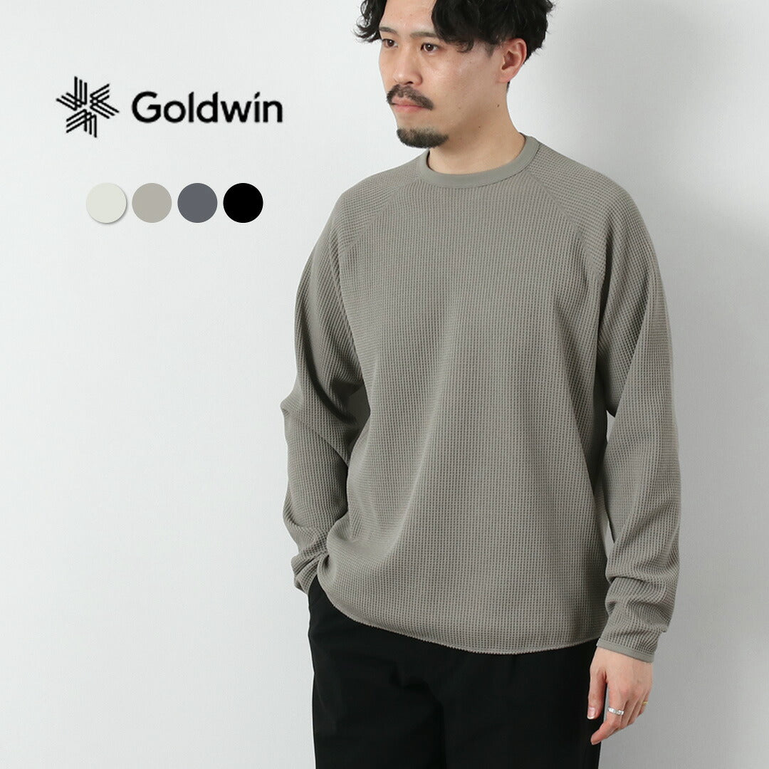 Goldwin ワッフルライト　ロングT　ダークグレー　サイズ2 GOLDWIN（ゴールドウィン） ワッフル ライト ロングスリーブTシャツ